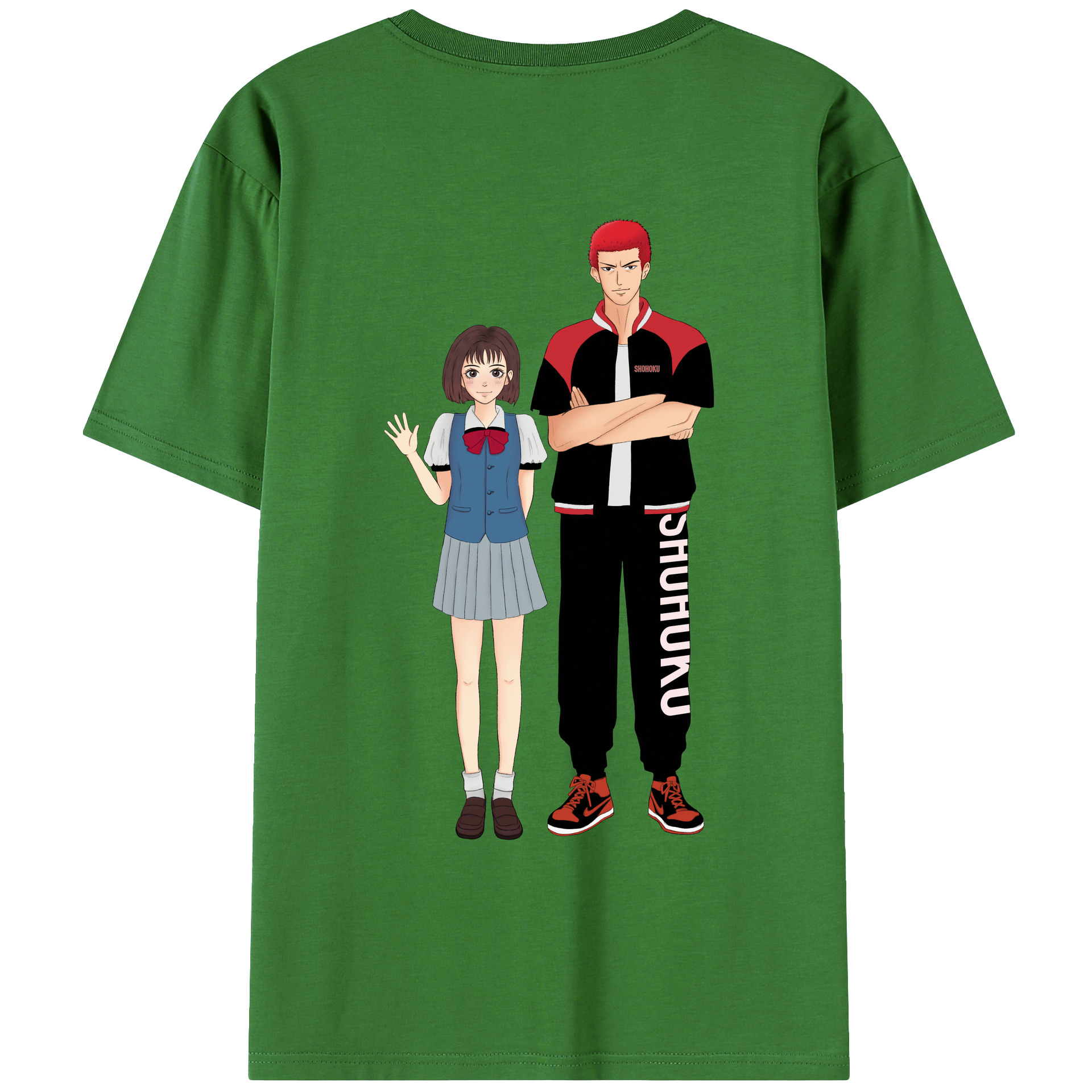 SLAM DUNK／スラムダンク レディース半袖Tシャツ(バックプリント)